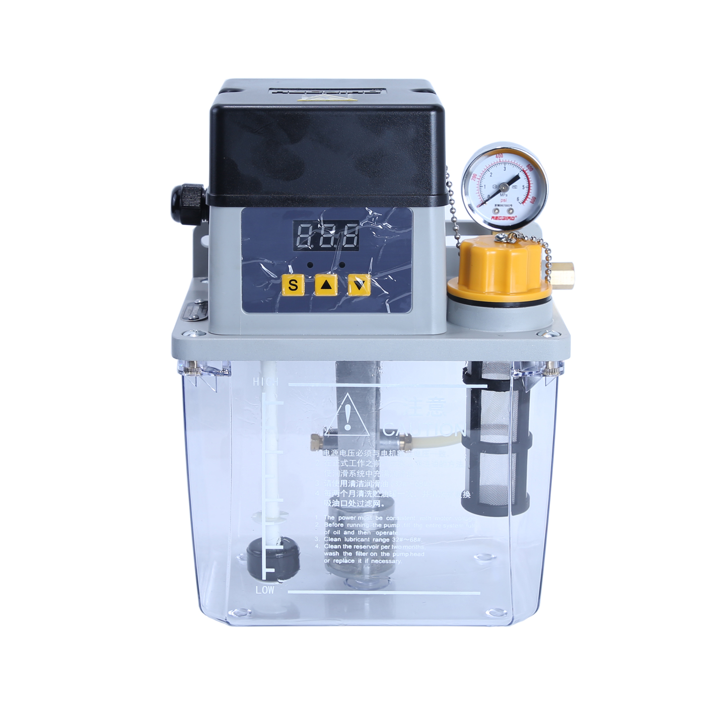 Automatic lubricating oil pump injector in CNC machine tool processing