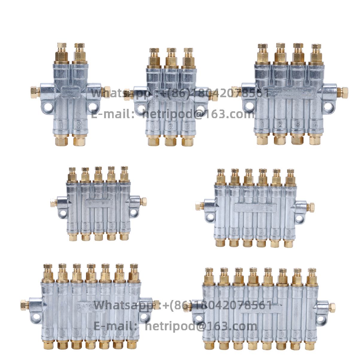 Volumetric oil drain centralized lubrication distribution valve injection molding machine CNC machin